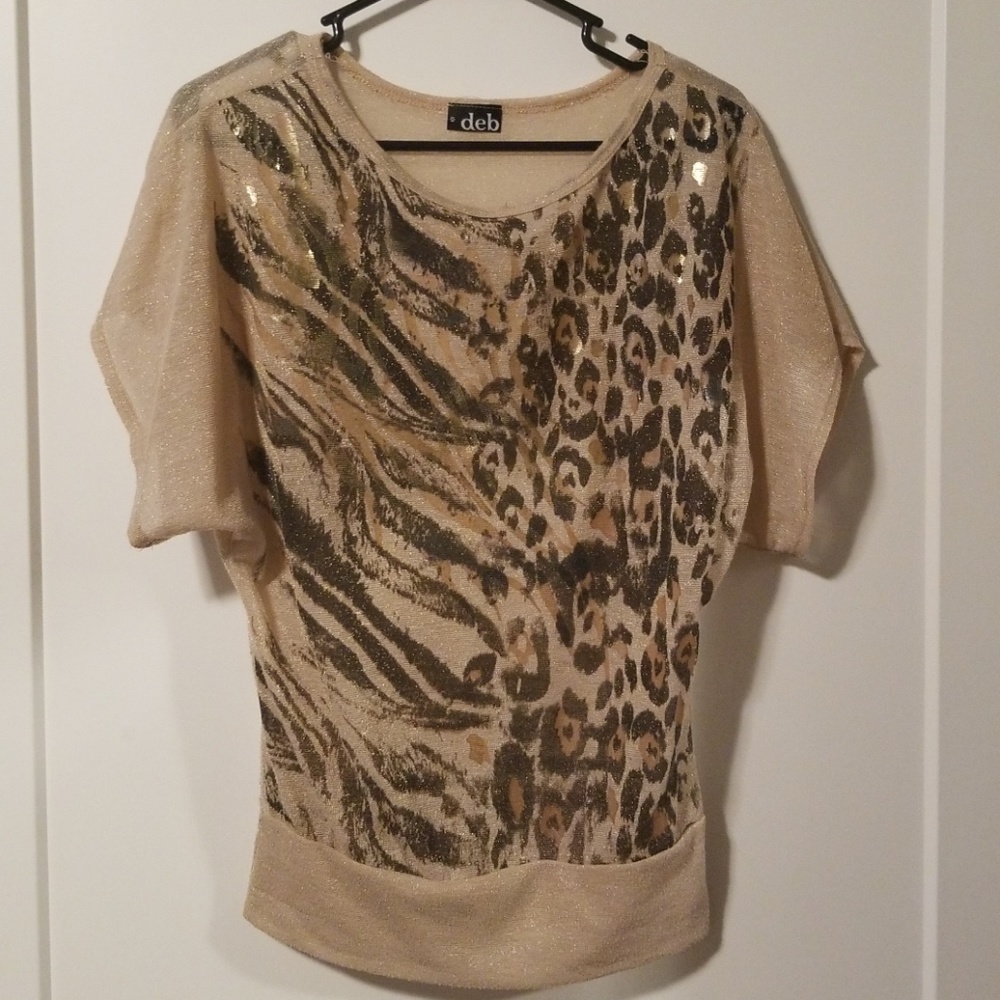 Fun multi animal print top